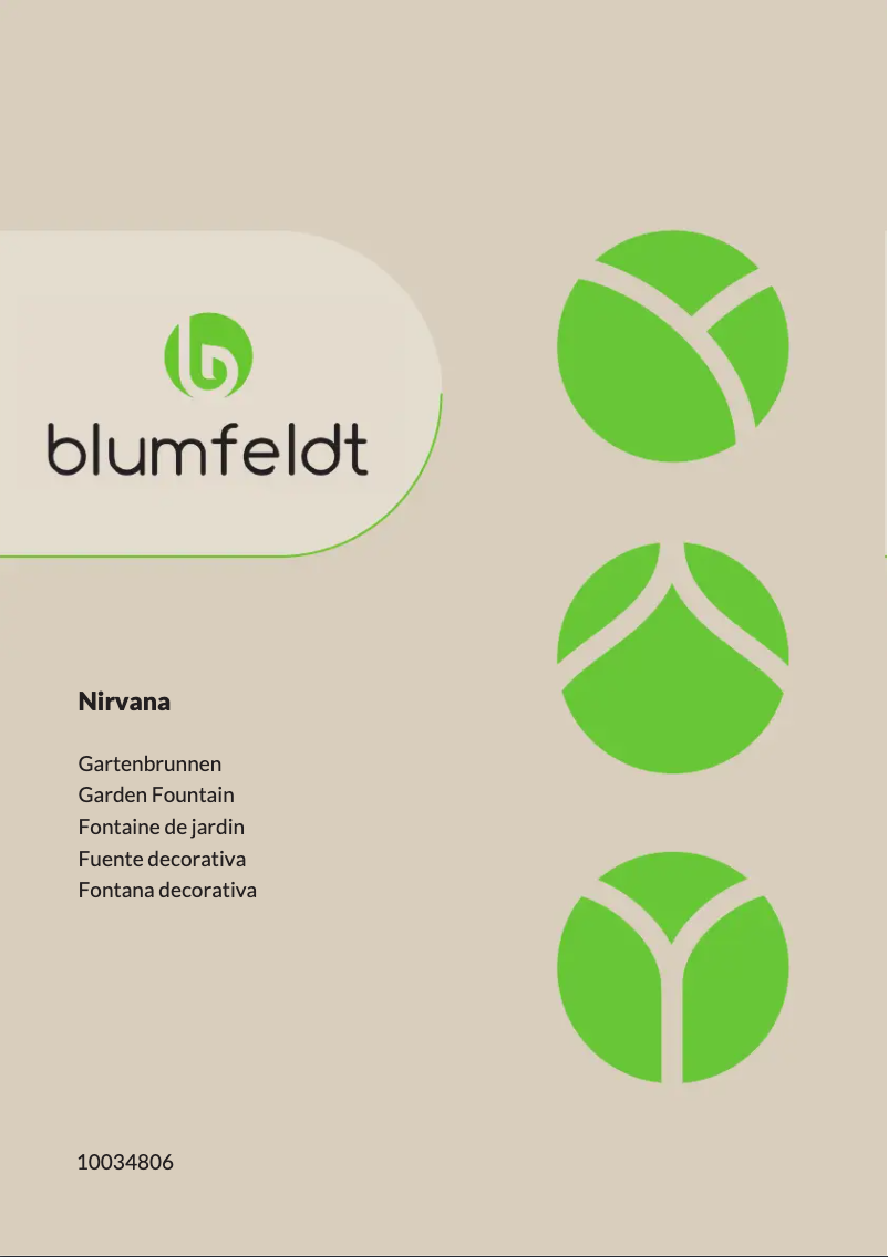 Page n°1 - Manuel utilisateur Blumfeldt Nirvana