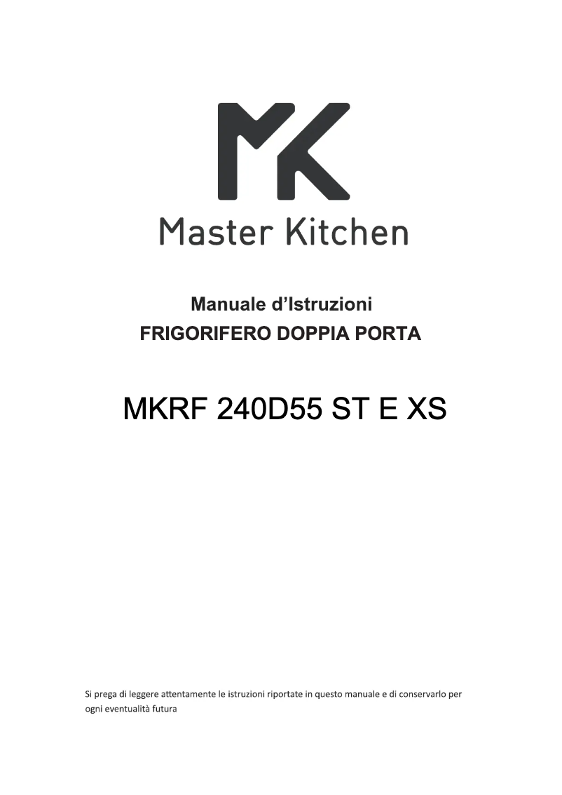 Image de la première page du manuel de l'appareil MKRF 240D55 ST E XS