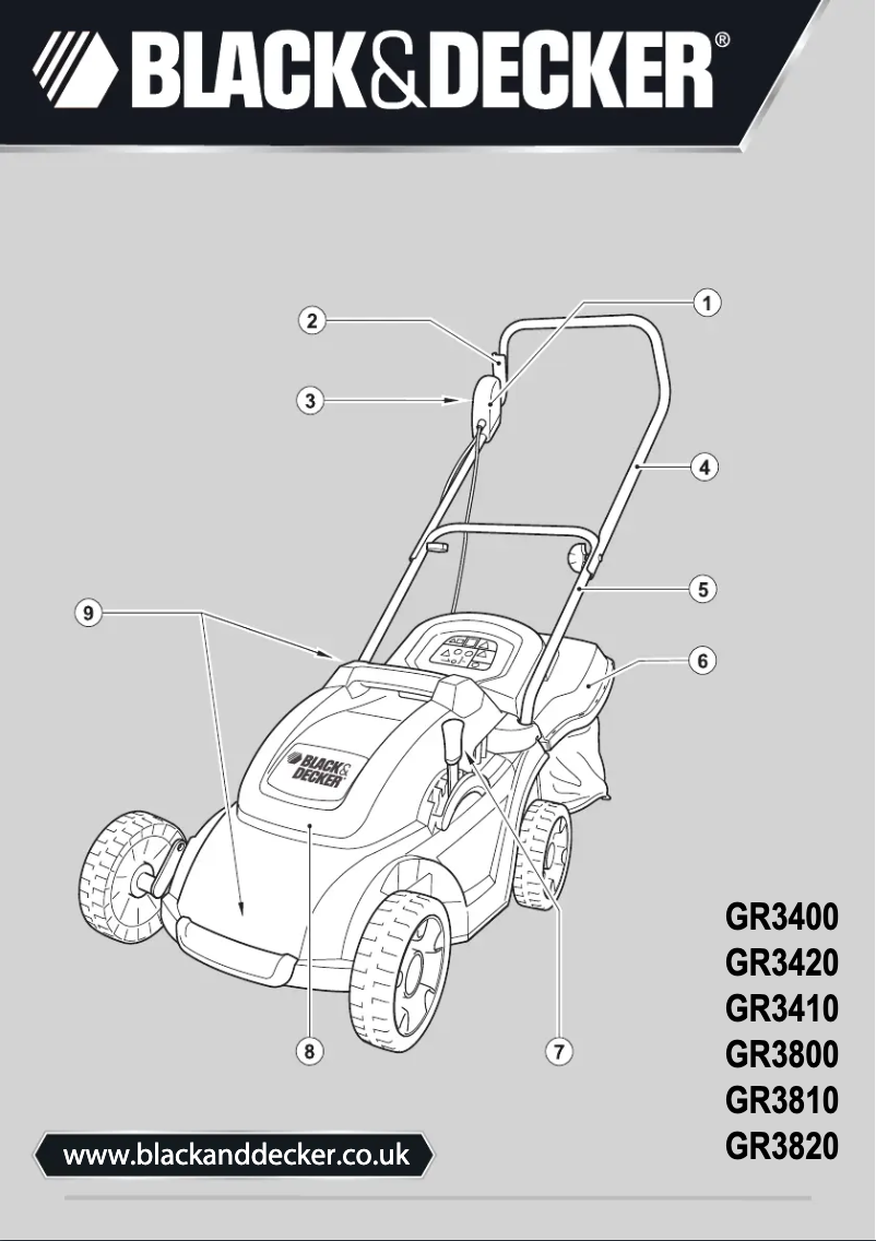 Page n°1 - Manuel utilisateur Black & Decker GR3810
