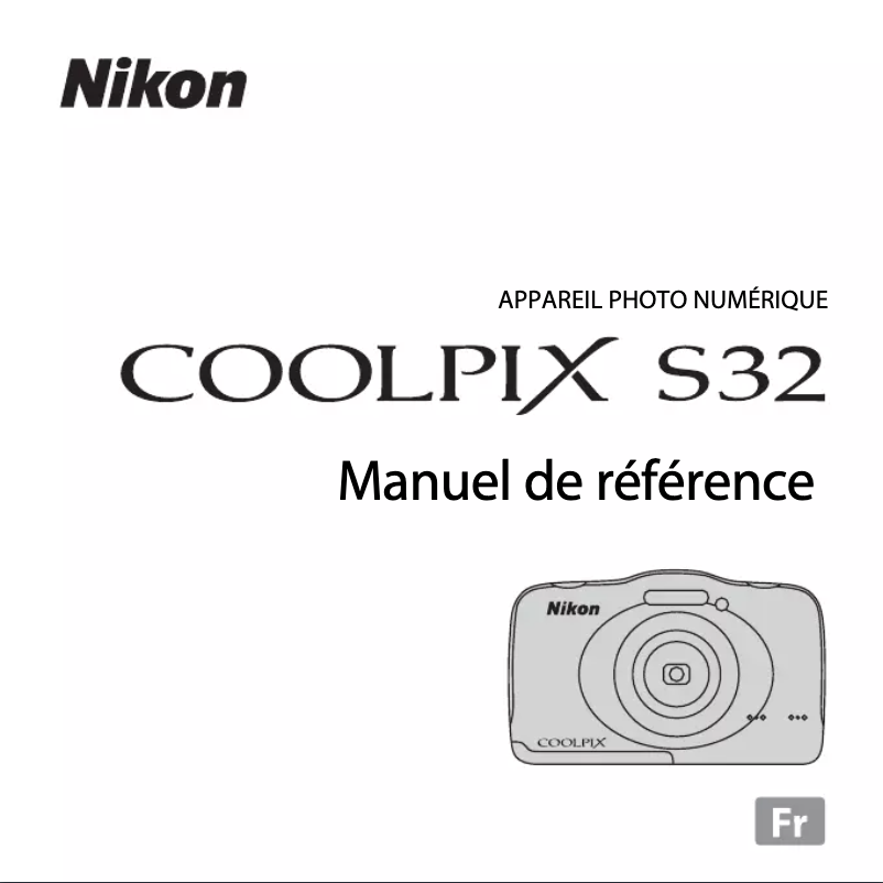 Page 1 de la notice Manuel utilisateur Nikon Coolpix S32