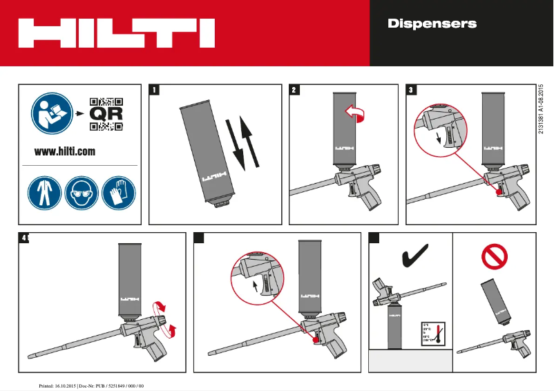 Page n°1 - Manuel utilisateur Hilti CF 812 WD
