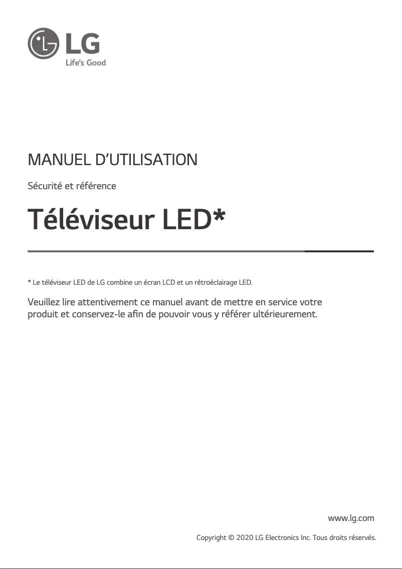 Página 1 del manual Manual de usuario LG 49UN7240PVG