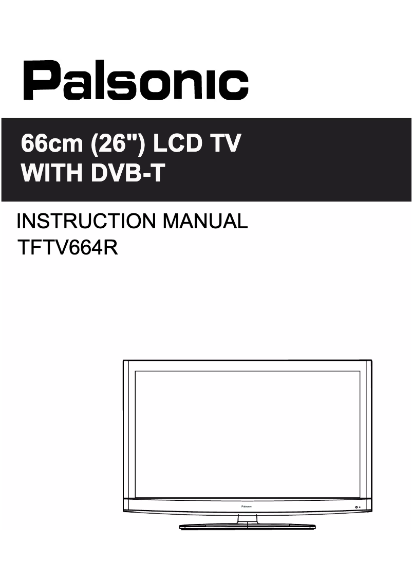 Página 1 del manual Manual de usuario Palsonic TFTV664R