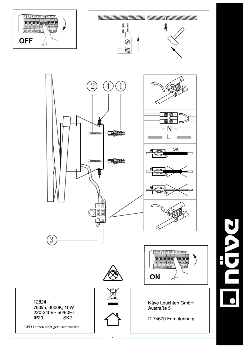 Page n°1 - Manuel utilisateur Näve Loop Line