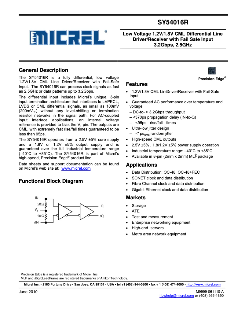 Image de la première page du manuel de l'appareil SY54016R