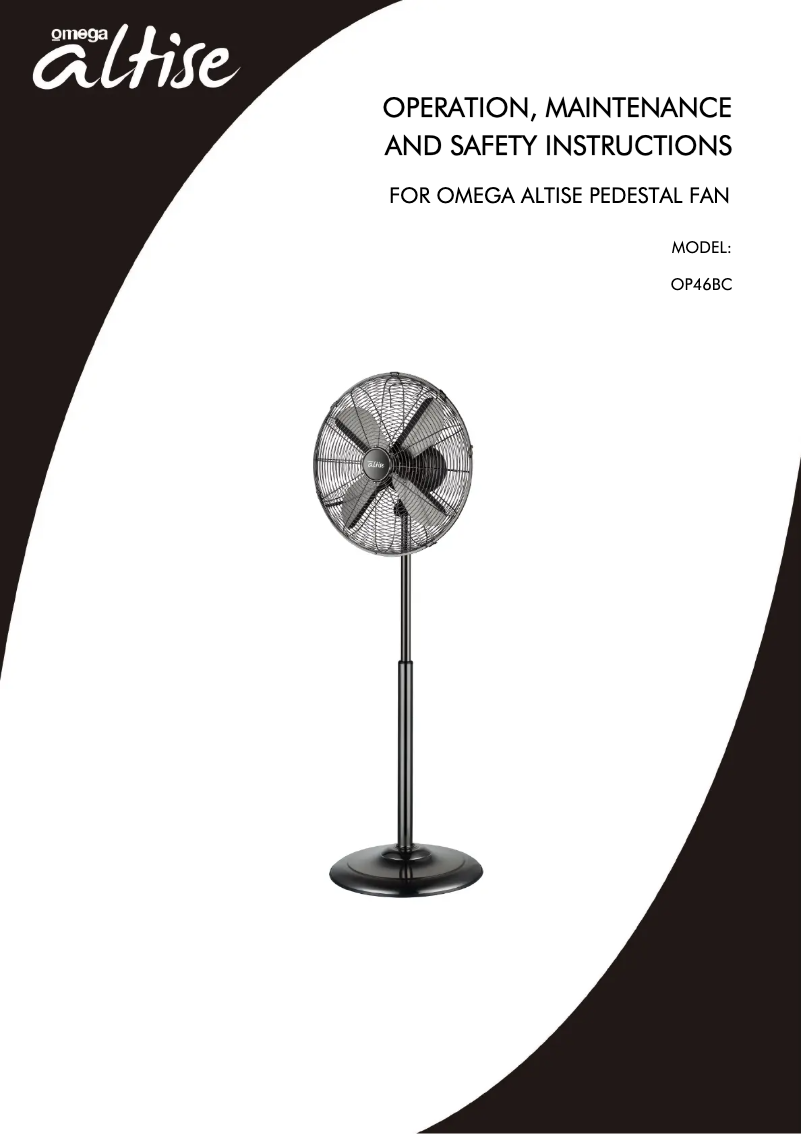 Page n°1 - Manuel utilisateur Omega Altise OP46BC