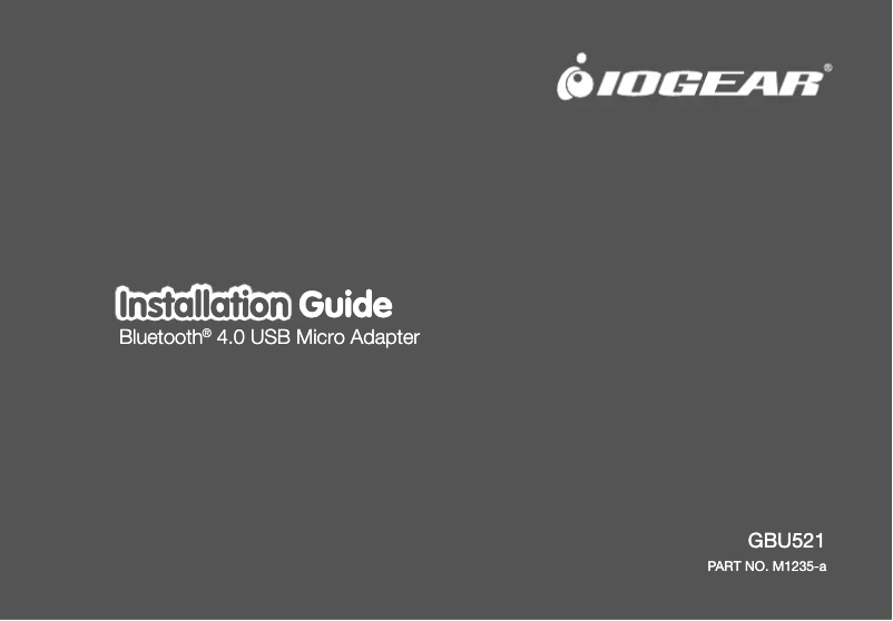 Image de la première page du manuel de l'appareil GBU521W6