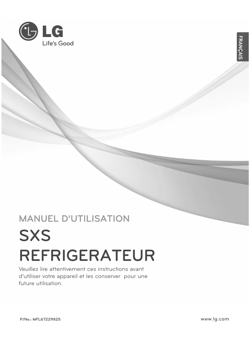 Page 1 de la notice Manuel utilisateur LG GR-M237AGQV