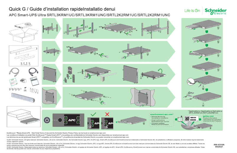 Page n°1 - Manuel utilisateur APC Smart-UPS Ultra SRTL2K2RM1UC