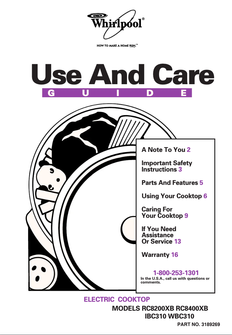 Image de la première page du manuel de l'appareil RC8200XBN1