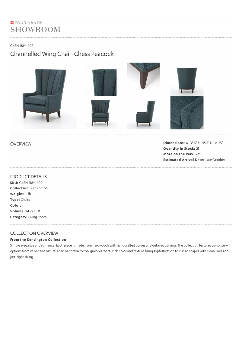 Page 1 de la notice Manuel utilisateur Four Hands CKEN-B8Y-402