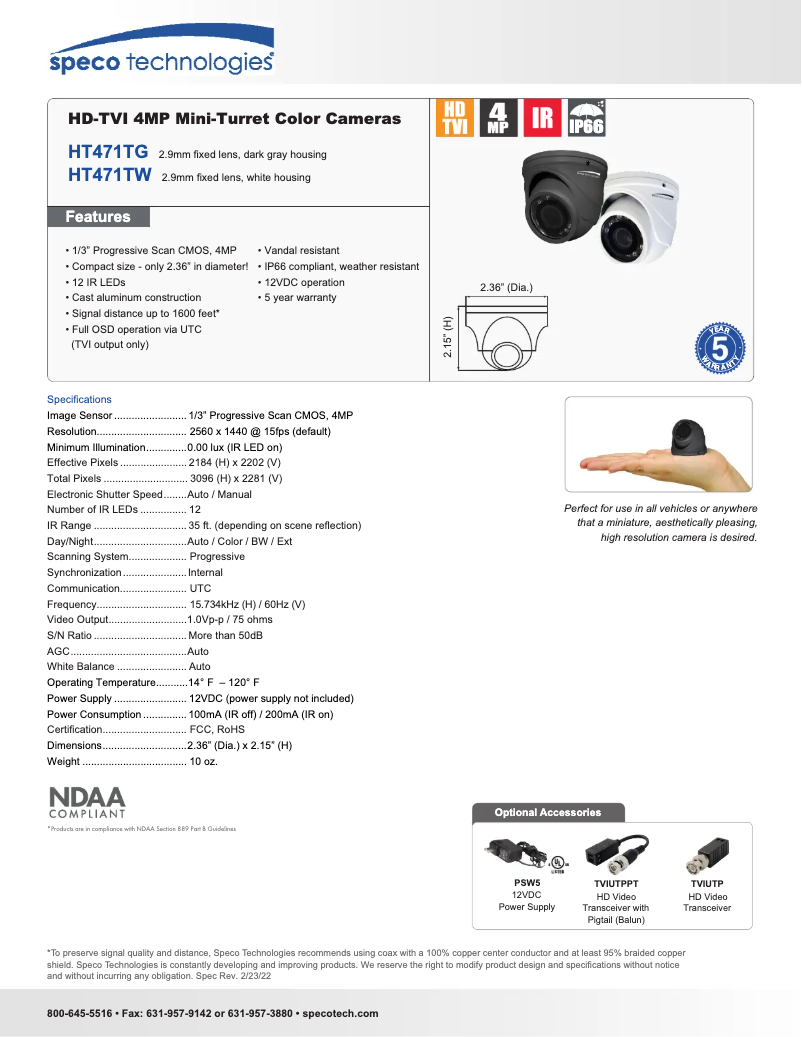 Image de la première page du manuel de l'appareil HT471TG