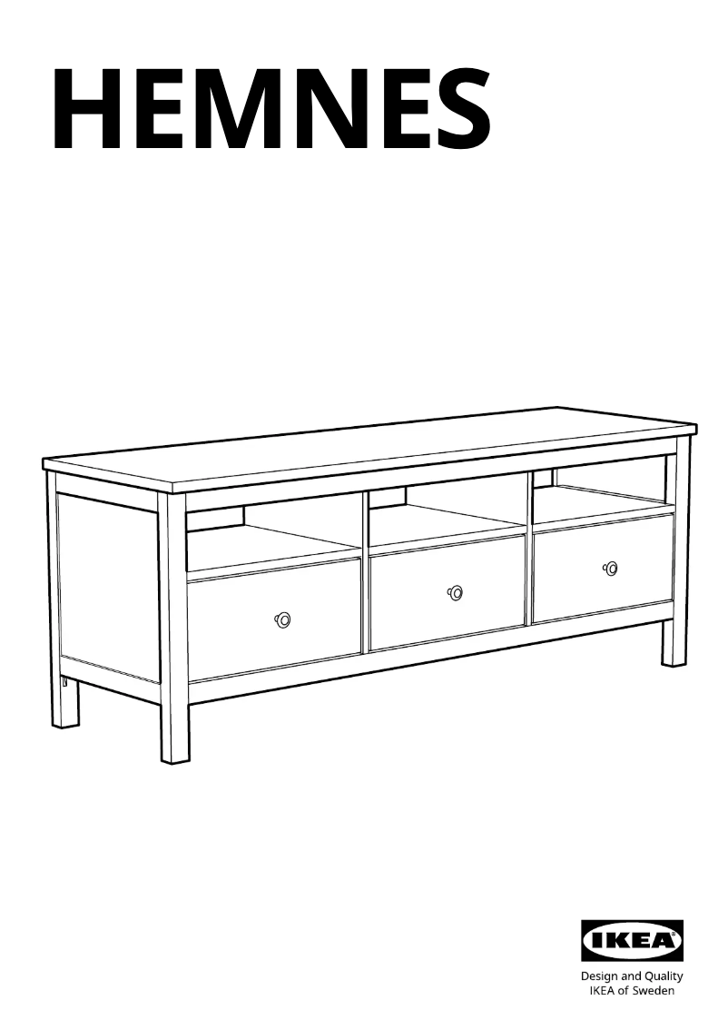 Page 1 de la notice Manuel utilisateur Ikea HEMNES 903.817.31