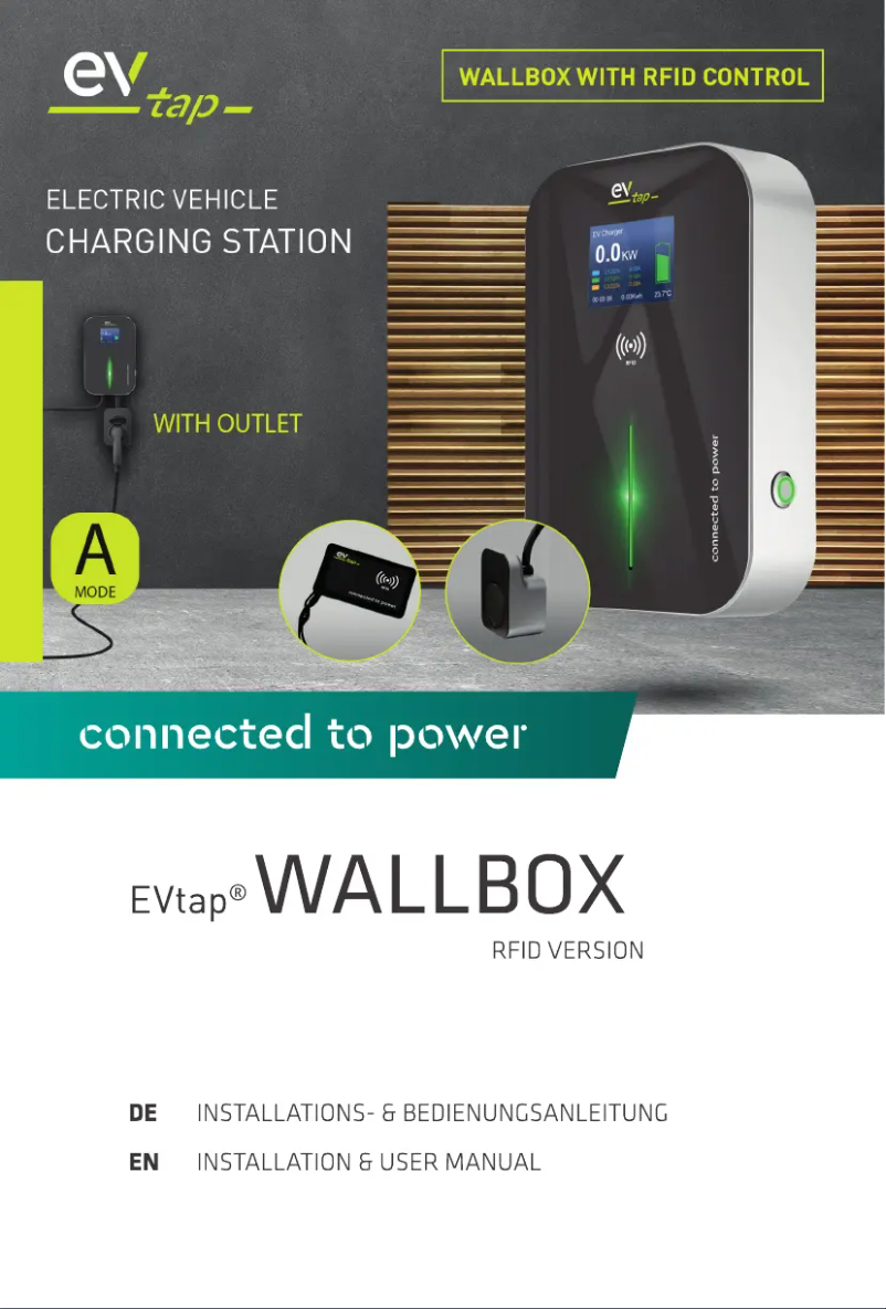 Página 1 del manual Manual de usuario EVtap Wallbox 22kW