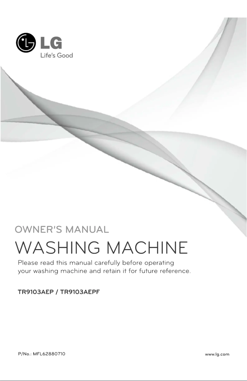 Page n°1 - Manuel utilisateur LG TR9103AEP