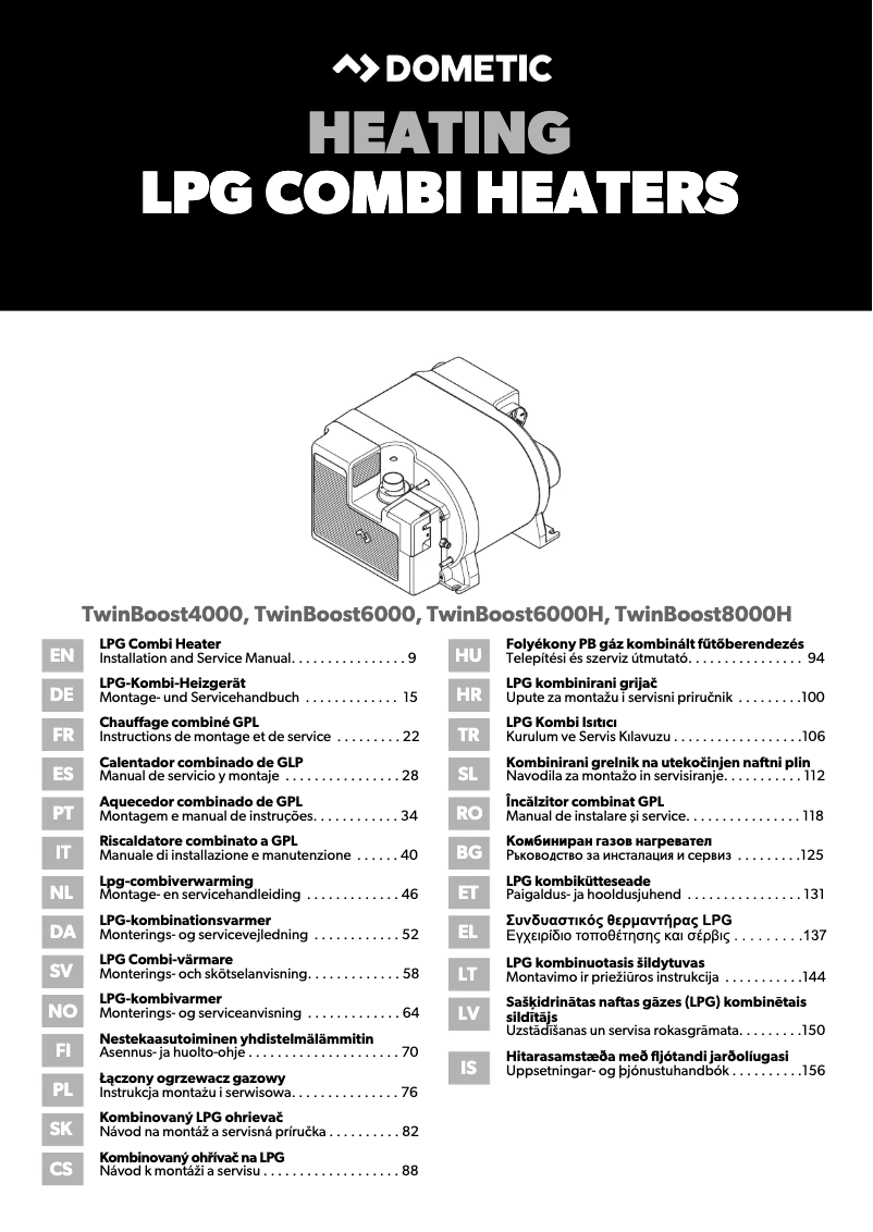 Página 1 del manual Guía de instalación Dometic TwinBoost 4000