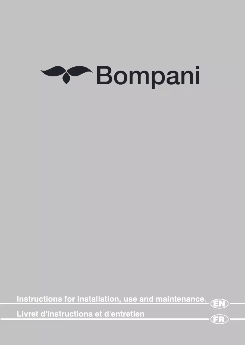 Page 1 de la notice Manuel utilisateur Bompani BO05289E