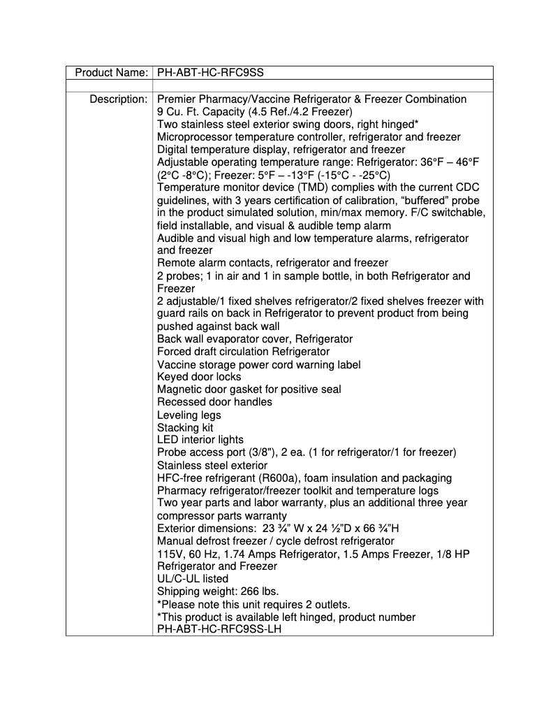 Image de la première page du manuel de l'appareil PH-ABT-HC-RFC9SS