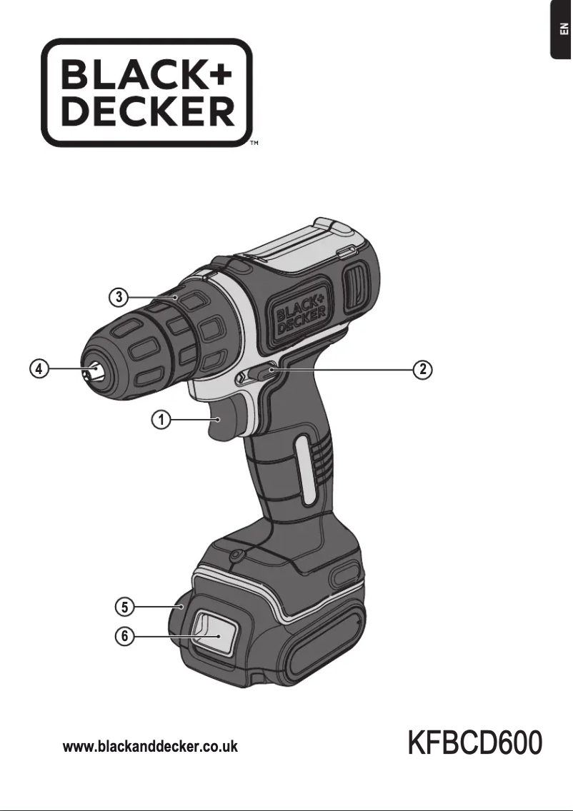 Page n°1 - Manuel utilisateur Black & Decker KFBCD600
