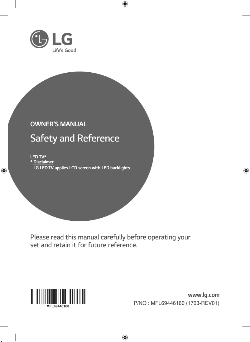 Page 1 de la notice Manuel utilisateur LG 43UJ752T
