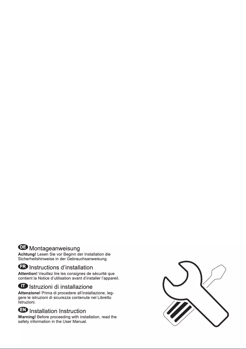 Page 1 de la notice Guide d'installation Electrolux IK159SL