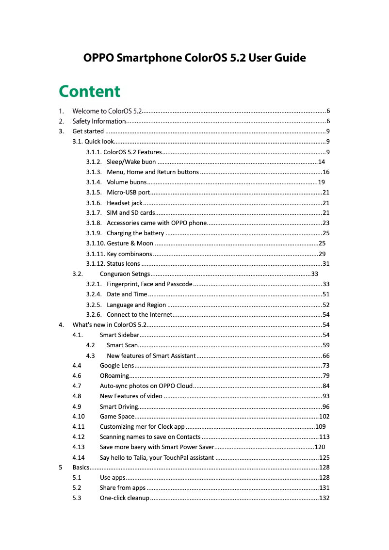 Page 1 of the manual User Manual Oppo A7n