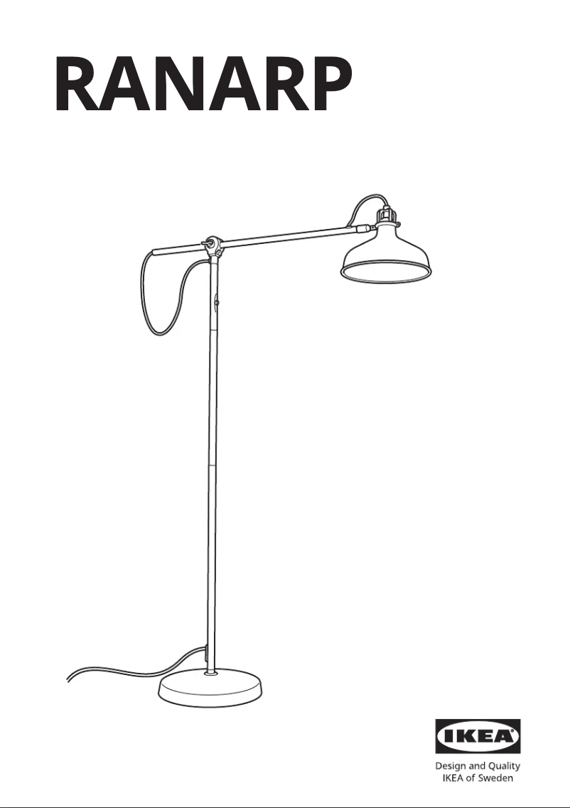 Page 1 de la notice Manuel utilisateur Ikea RANARP 405.438.25