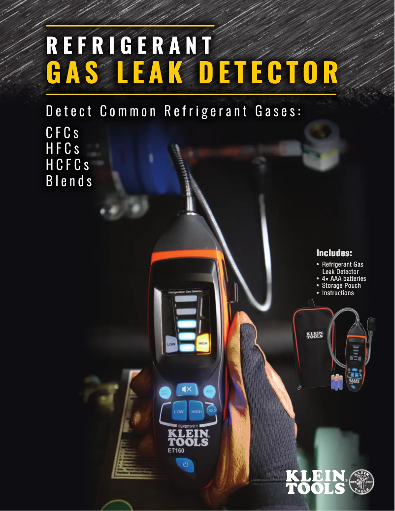 Page 1 de la notice Brochure Klein Tools ET160