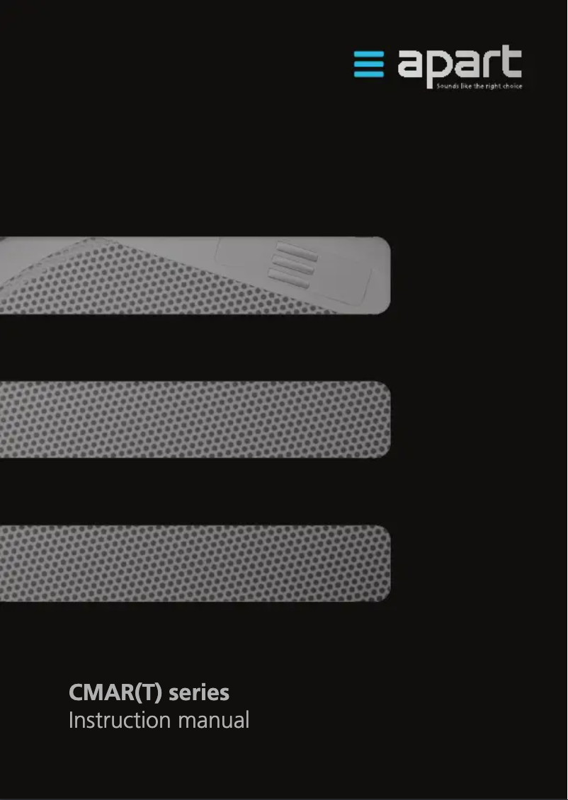 Página 1 del manual Manual de usuario APart CMAR8T-W