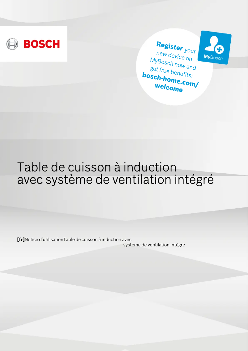 Page n°1 - Manuel utilisateur Bosch PVS801F21E