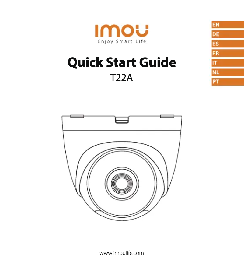 Page n°1 - Manuel utilisateur Imou T22A