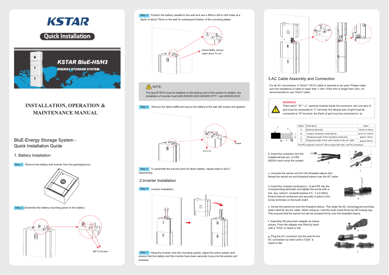 Page 1 de la notice Guide d'installation KKT Kolbe SP425-01