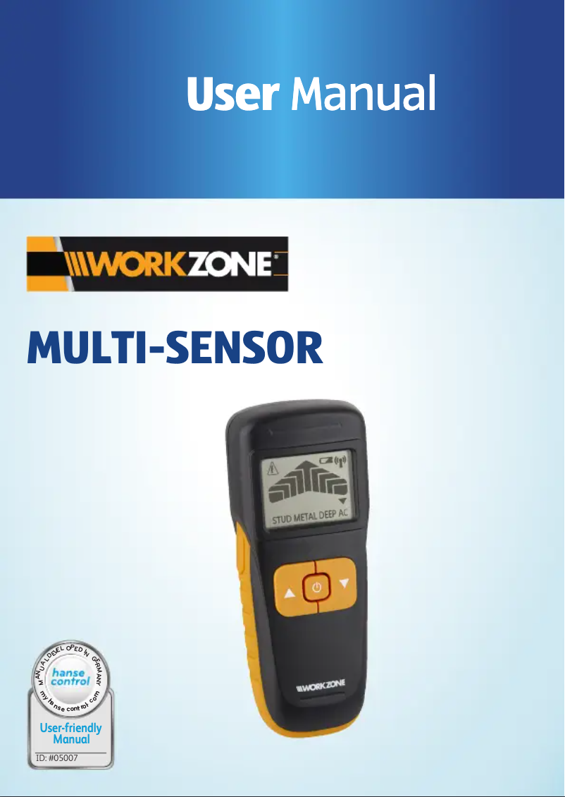 Page n°1 - Manuel utilisateur Workzone GT-MM-12