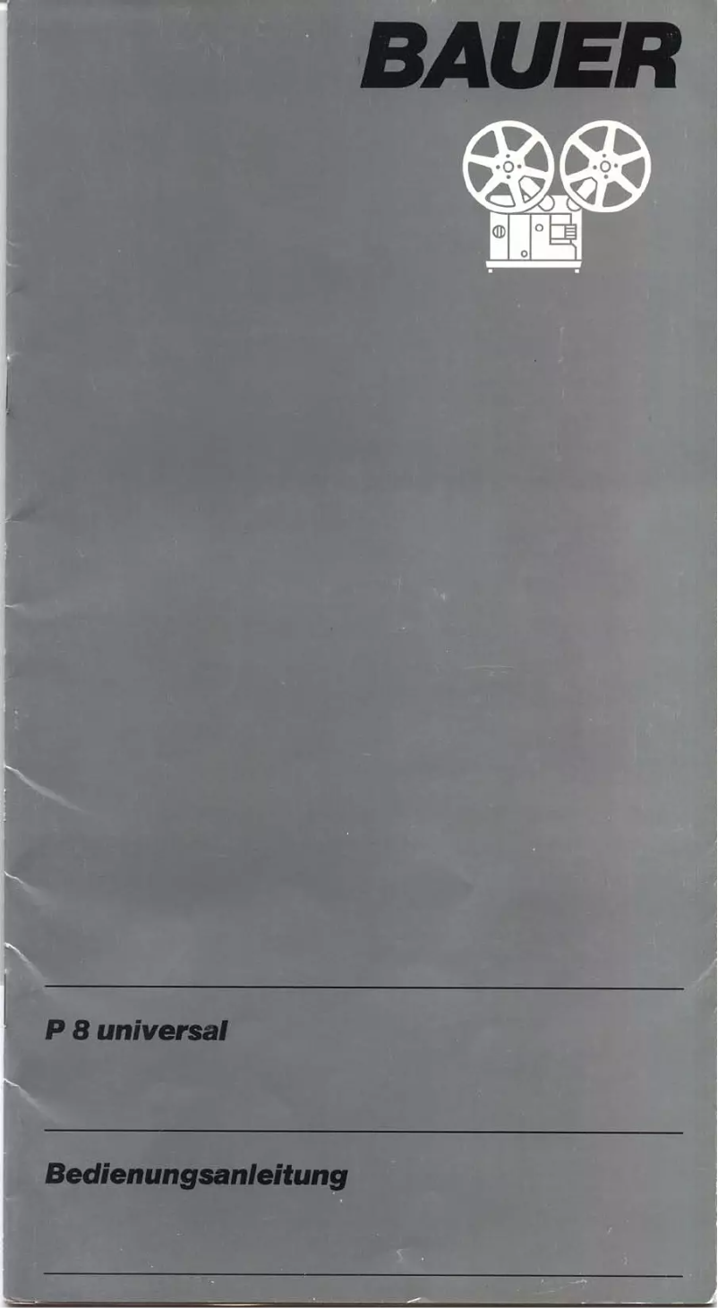 Page n°1 - Manuel utilisateur Bauer P8 Universal