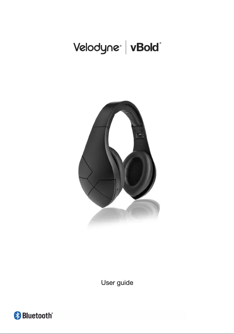 Page 1 de la notice Manuel utilisateur Velodyne VBold
