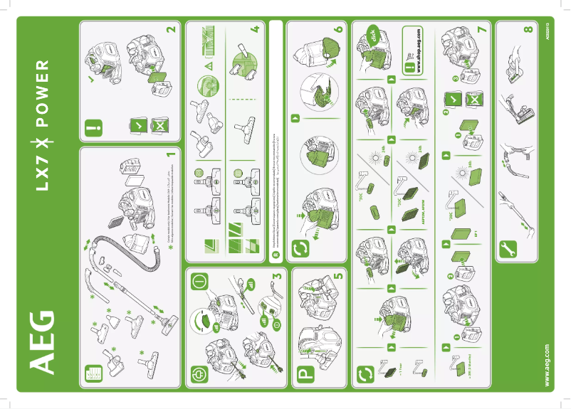 Page 1 de la notice Manuel utilisateur AEG X Power LX7-2-ECO