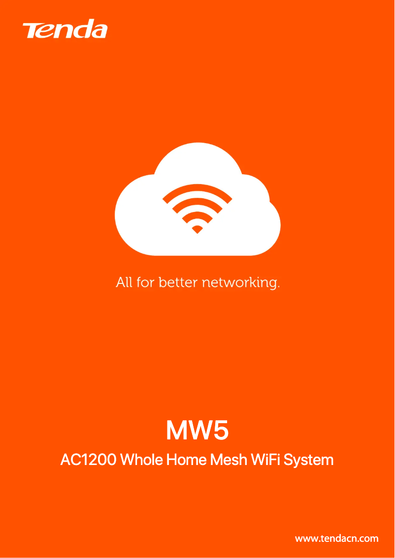 Image de la première page du manuel de l'appareil Nova MW5