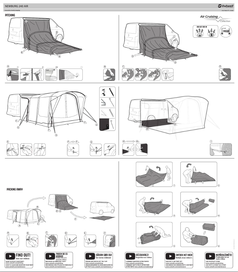Page 1 de la notice Mode d'emploi Outwell Newburg 240 Air