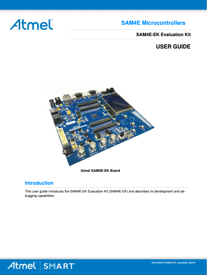 Page 1 de la notice Manuel utilisateur Microchip ATSAM4E16E