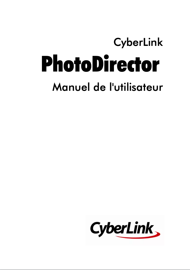 Page 1 de la notice Manuel utilisateur Cyberlink PhotoDirector 4
