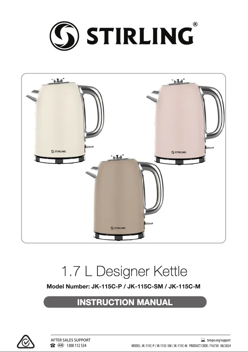 Page 1 de la notice Manuel utilisateur Stirling JK-115C-P
