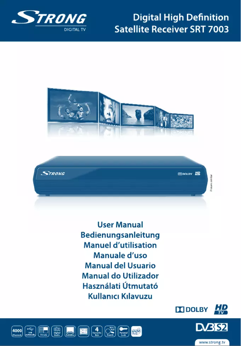 Page 1 de la notice Manuel utilisateur Strong SRT 7003