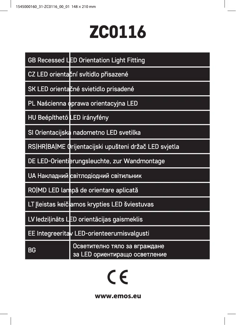 Image de la première page du manuel de l'appareil ZC0116