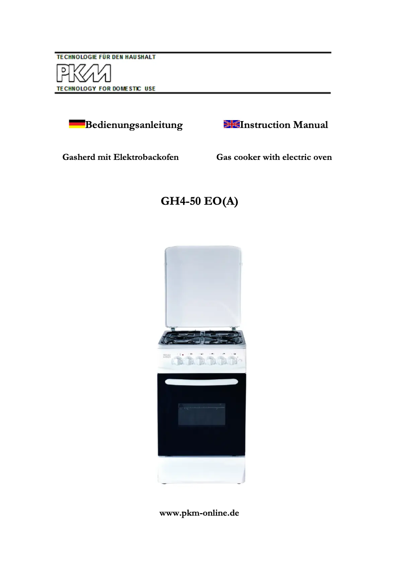 Página 1 del manual Manual de usuario PKM GH4-50 EO(A)