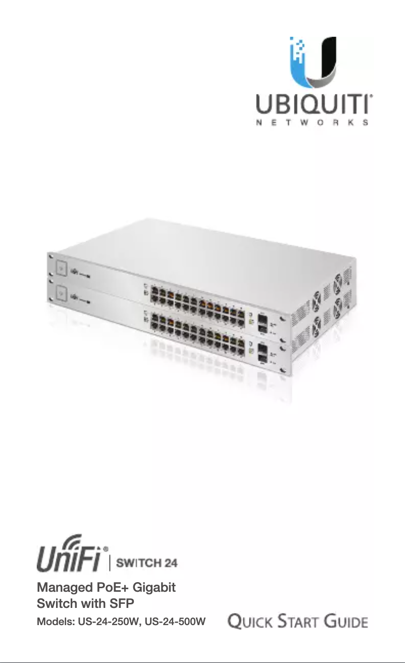 Image de la première page du manuel de l'appareil UniFi Switch US-24