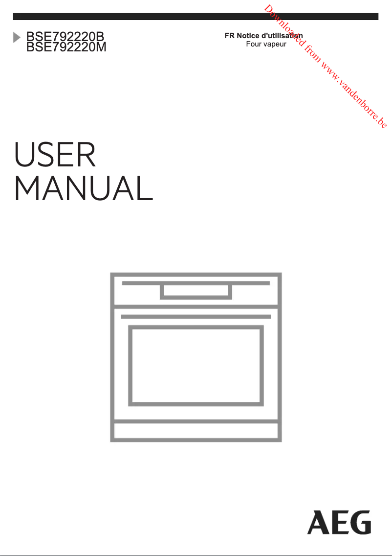 Page n°1 - Manuel utilisateur AEG BSE892230M