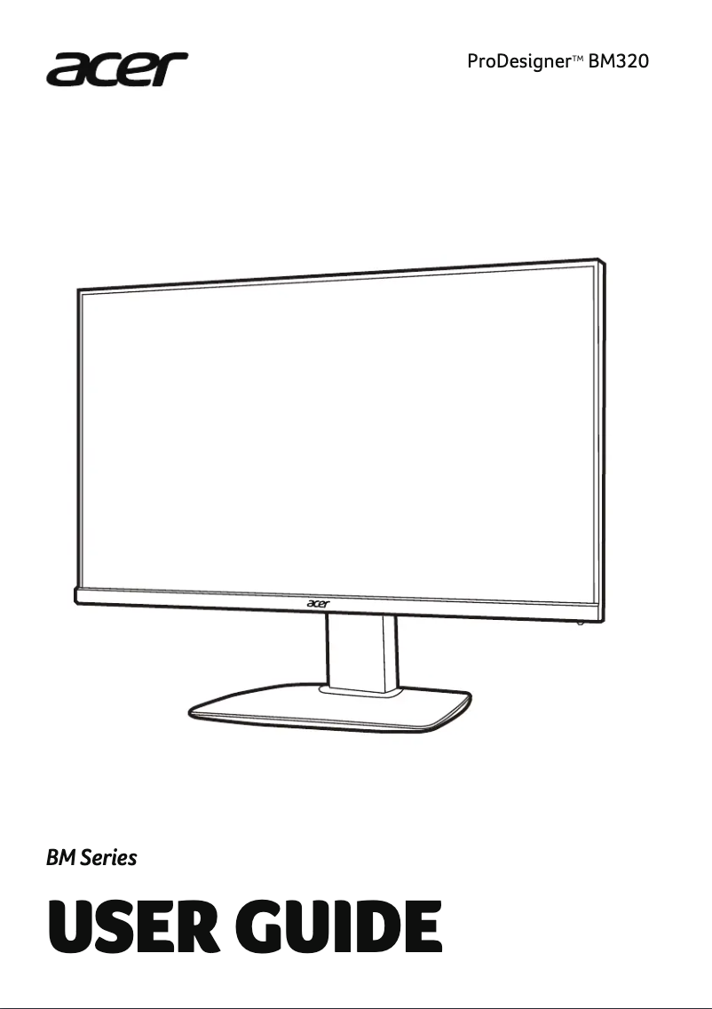 Page n°1 - Manuel utilisateur Acer BM320
