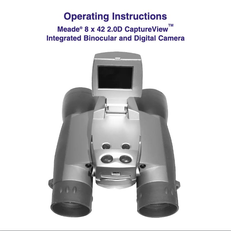 Image de la première page du manuel de l'appareil CaptureView CVB 1005