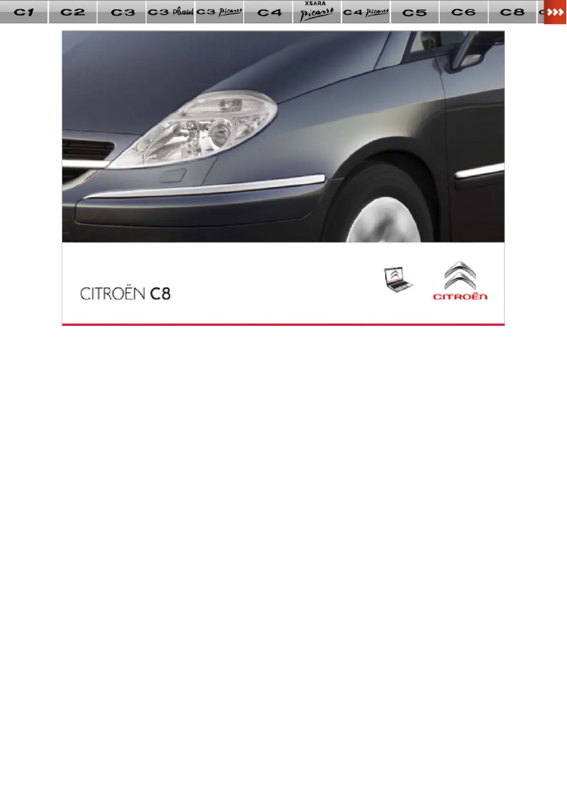 Imagen de la primera página del manual del dispositivo C8