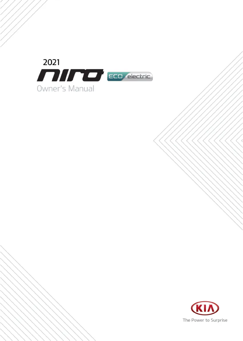 Page 1 de la notice Manuel utilisateur Kia Niro EV (2021)